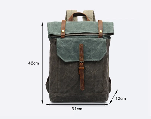 Custom Made Canvas Backpack For Women And Men, Laptop Backpack, Cotton Backpack