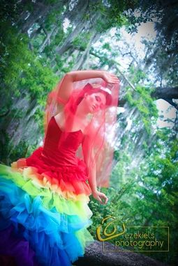 Custom Made Esperanza Rainbow Spanish Couture Gown