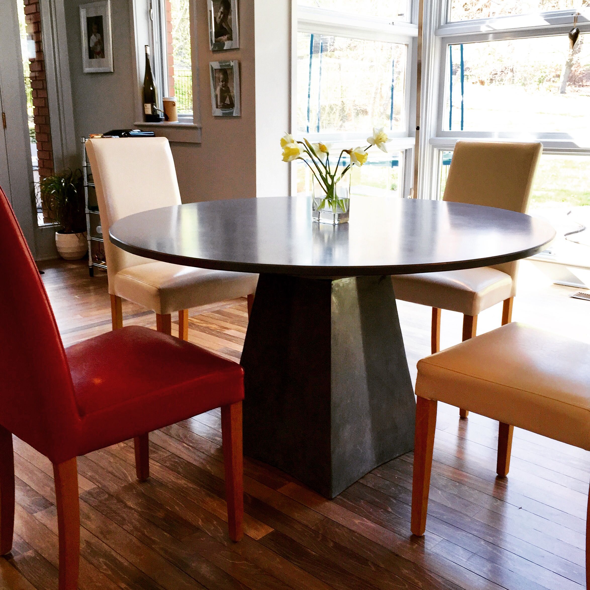 Hand Crafted Concrete Dining Table by 910 Castings