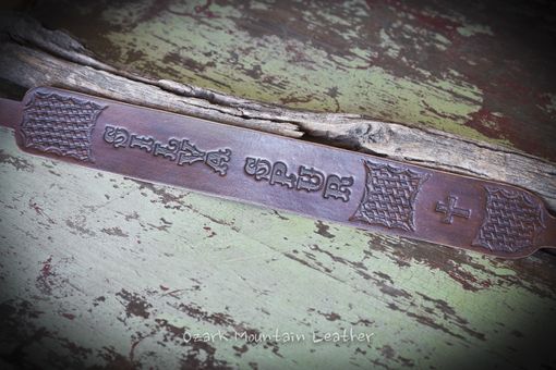 Custom Made Customized Vegetable Tanned Leather Rifle Sling Or Gun Sling Hand Tooled Slim Style.