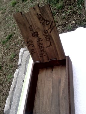Custom Made Cigar Box In Reclaimed Wood
