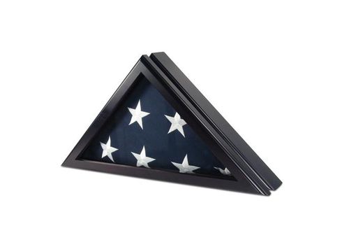 Custom Made Flag Display Case For 5ft X 9.5ft Flag - Black Cherry