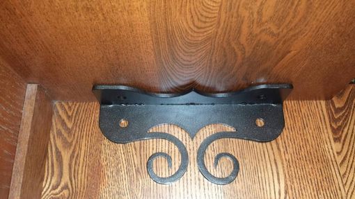 Custom Made Handcrafted Decorative Stair Tread Mounting Bracket For Open Stairs