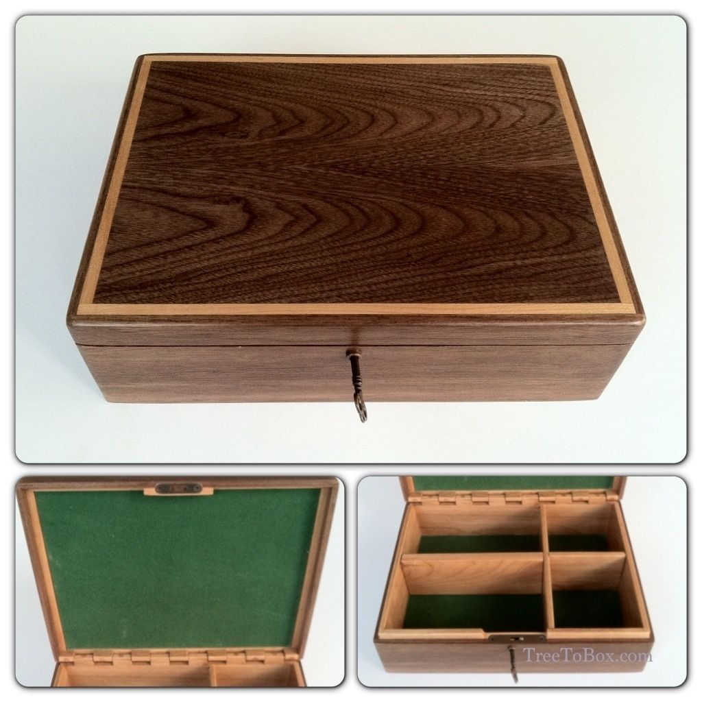 Handmade Custom Made Military Hat Boxes by Wood Designs by Glenn G