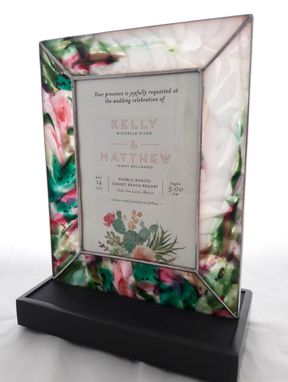 Custom Made Wedding Gift - Announcement Tabletop Sculpture