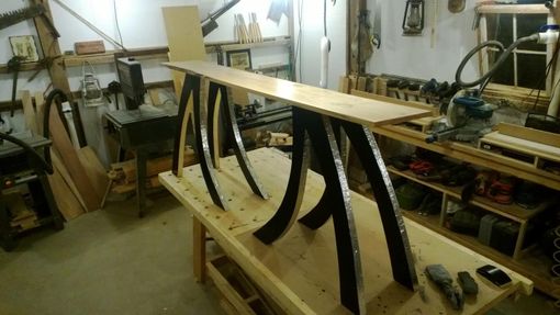 Custom Made Curvy Legged Sofa Table
