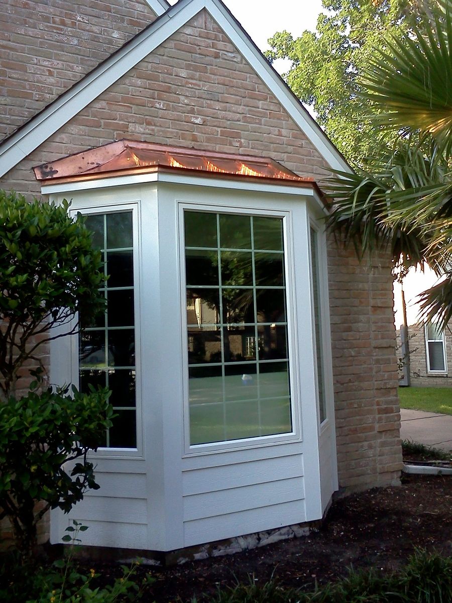 Custom Made Copper Bay Window Roofs by Classic Copper Works