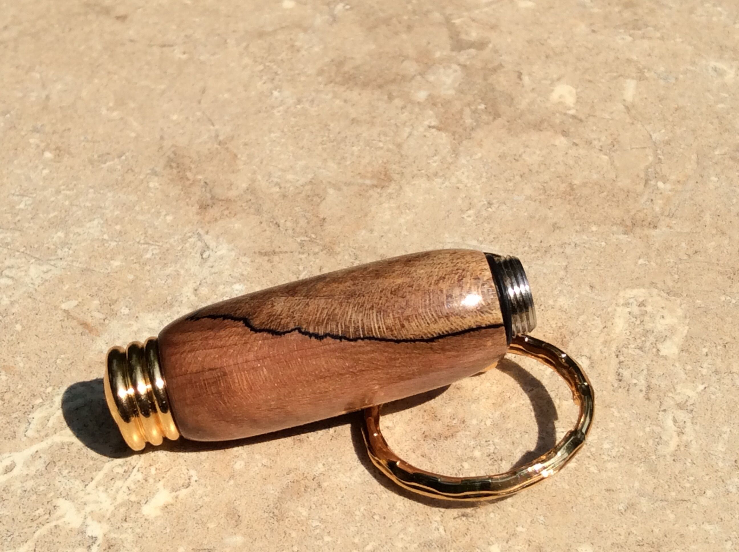 Buy Hand Crafted Beautiful Spalted Maple Keychains, made to order from