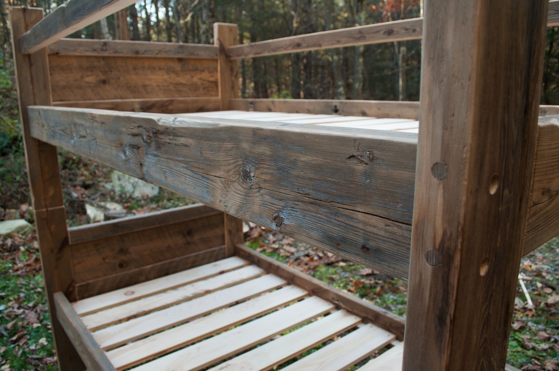 Hand Crafted Reclaimed Bunk Bed by Greene Pepper Woodworking