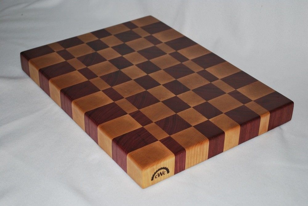 Hand Made Solid End Grain Butcher Block/Cutting Board by Clark Wood