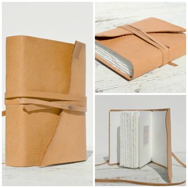 Custom Made Handmade Leather Bound Journal Collection Set