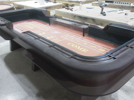 Custom Made 12' Craps Table And Matching Blackjack Table