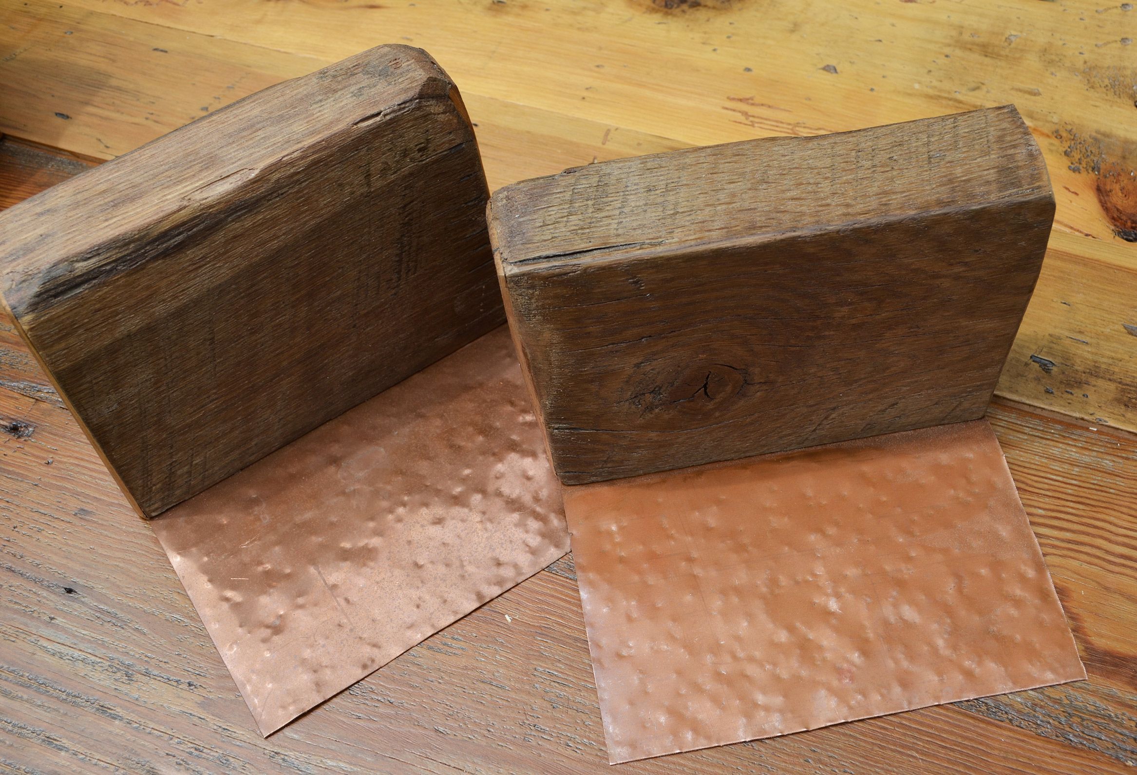 Buy Hand Made Rustic Reclaimed Wood Bookends, made to order from