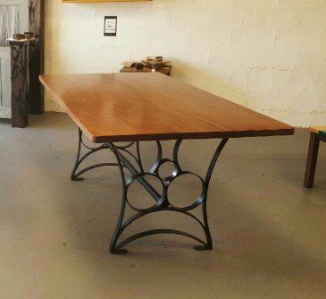 Custom Made Sapele Solid Wood Dining Table