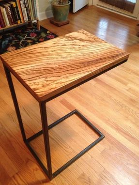 Custom Made Zebrawood C-Table
