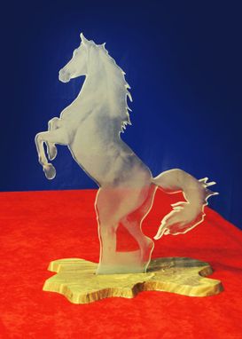 Custom Made 'Horse' Glass Sculpture