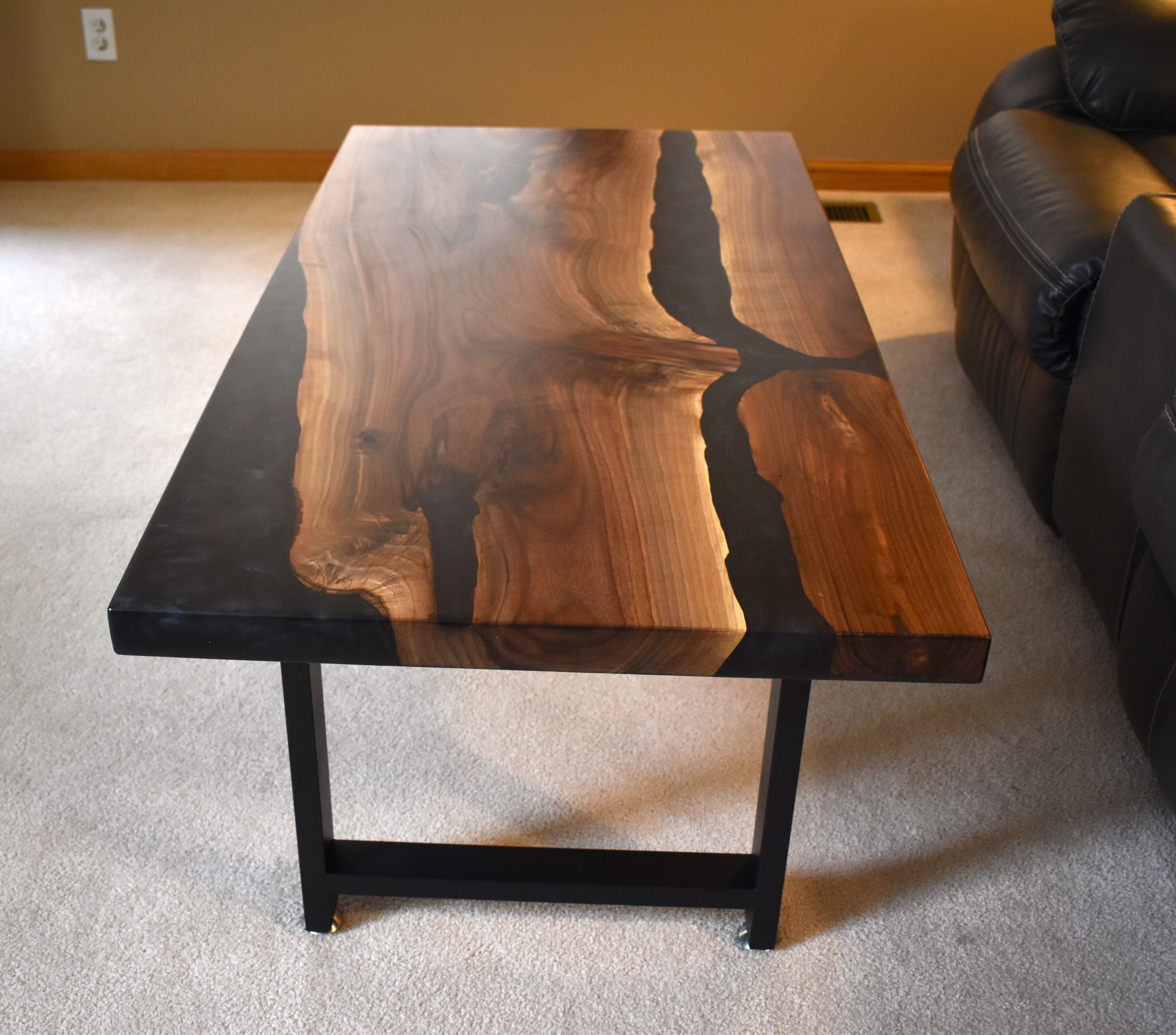 Buy Custom Black Walnut Coffee Table, made to order from TC Outpost