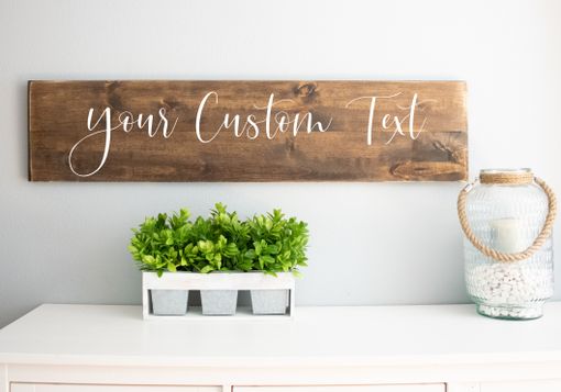 Custom Made Custom Wood Sign, Personalized Wooden Wall Decor, Rustic Farmhouse Sign Gift, Custom Quote Sign