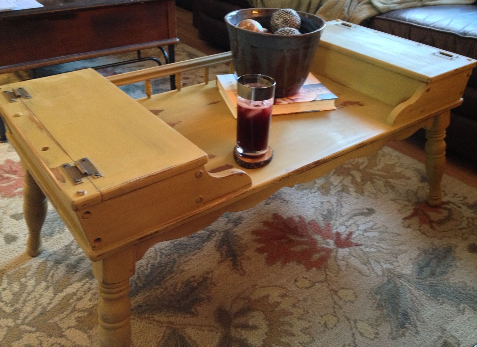 Hand Made Vintage Ethan Allen Coffee Table Early American Solid Hand Made Vintage Ethan Allen Coffee Table Early American Solid Maple Birch Wood By Hip Decor Distressed Painted Furniture Custommade Com