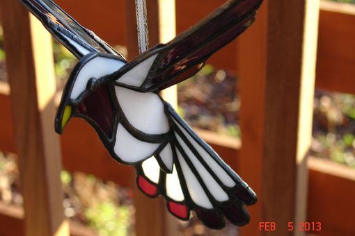 Custom Made Stained Glass 3d Flying Birds