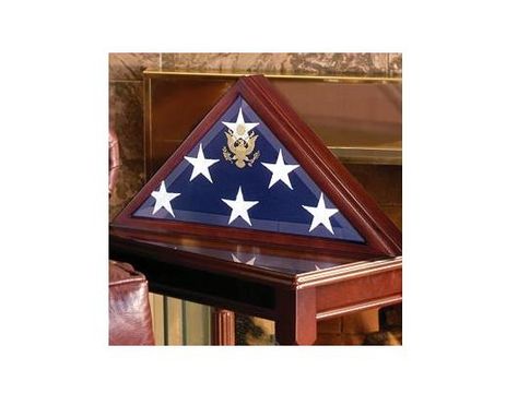 Custom Made Memorial Flag Case - Burial Flag Boxes