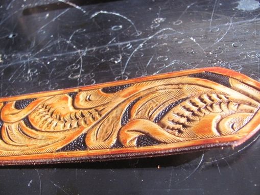 Custom Made Hand Carved Dog Collar, Personalized