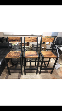 Custom Made Pecan Stool/Chair