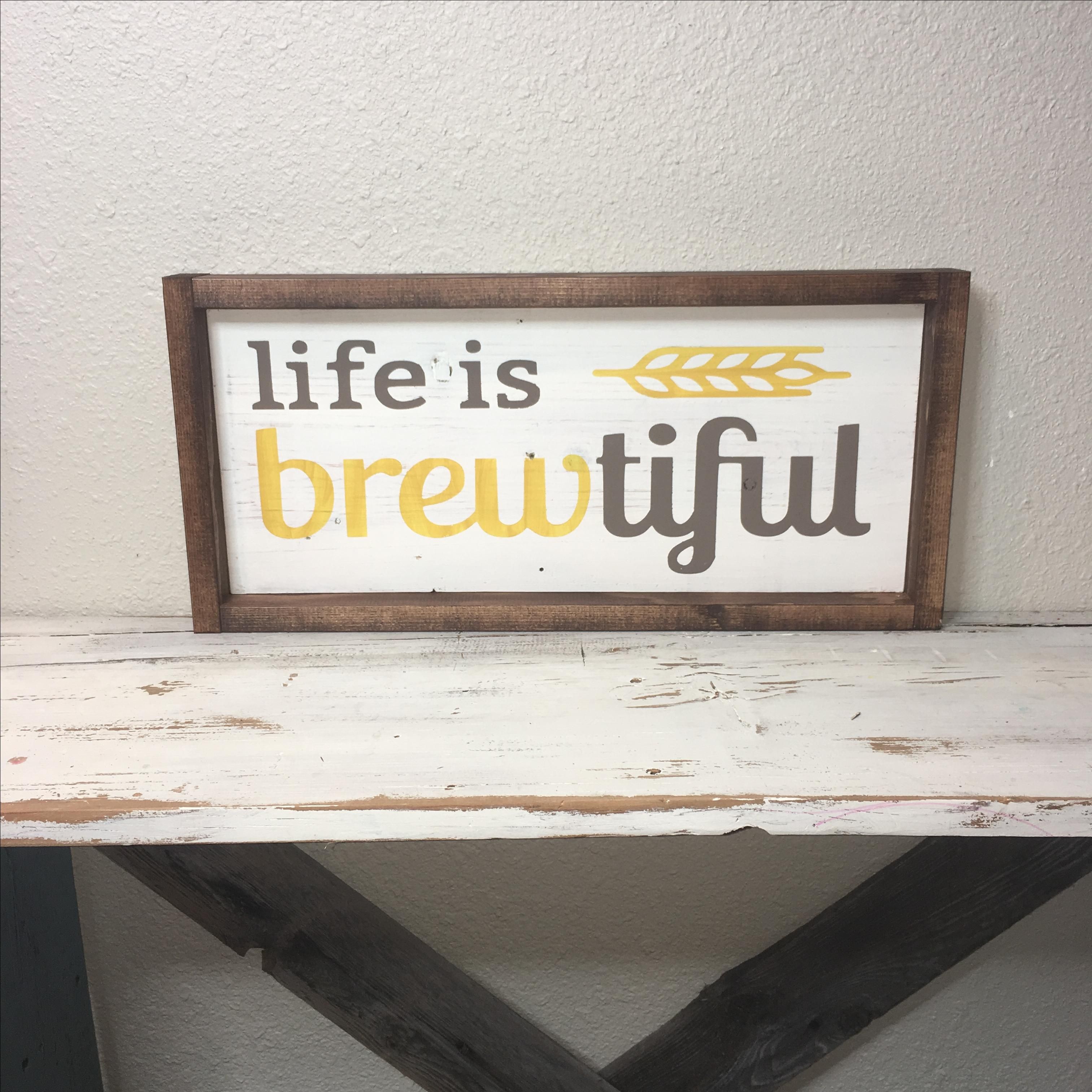 Hand Made 12x24 Custom, Framed Hand Painted Wood Sign, Made To Order by