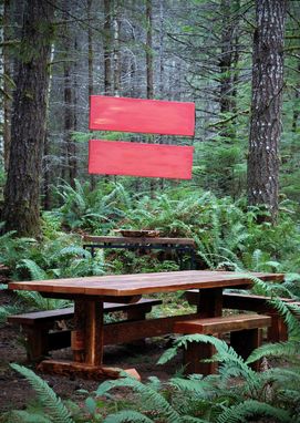 Custom Made Reclaimed Timber-Frame Trestle Dining Table, Farm Table
