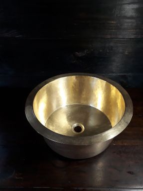 Custom Made Handmade Brass Bathroom Sink
