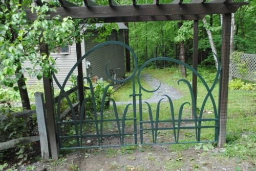Custom Made Forged Iron Garden Gates