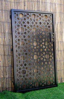 Custom Made Moroccan Garden Gate - Custom Gate - Decorative Steel Gate - Handmade