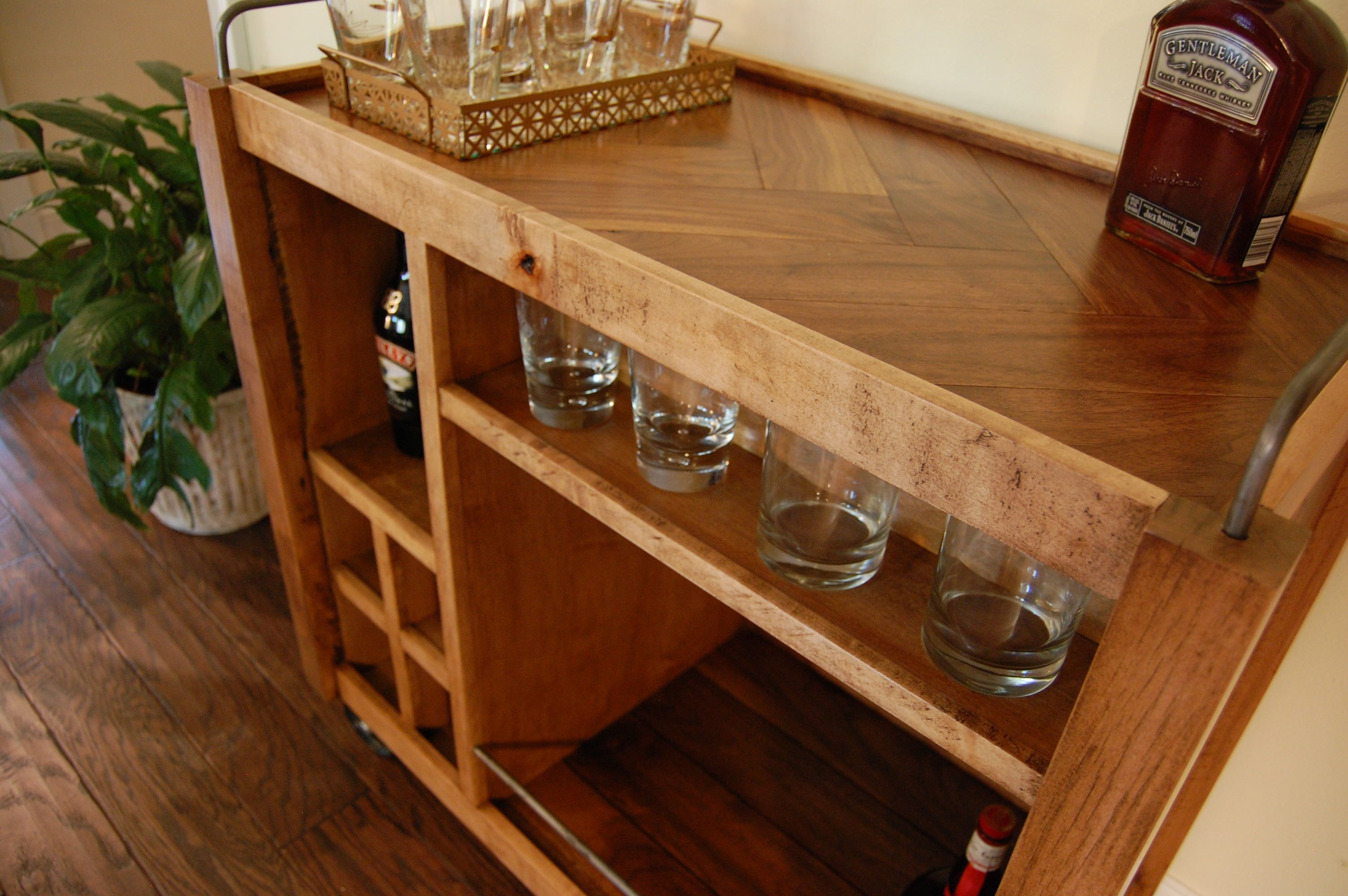 Hand Crafted Bar Cart by Setnikar Custom