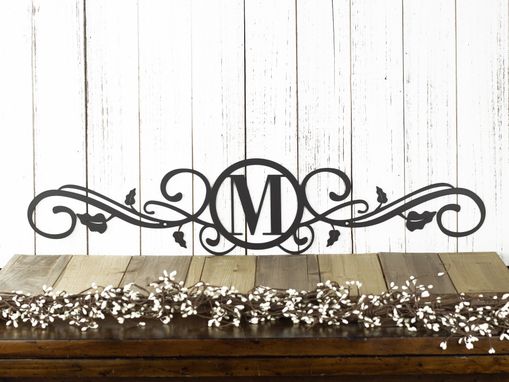 Custom Made Monogram Metal Sign