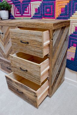 Custom Made Reclaimed And Sustainabily Harvseted Wood Dresser