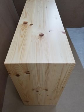Custom Made Waterfall Console Table Or Bench Solid Wood