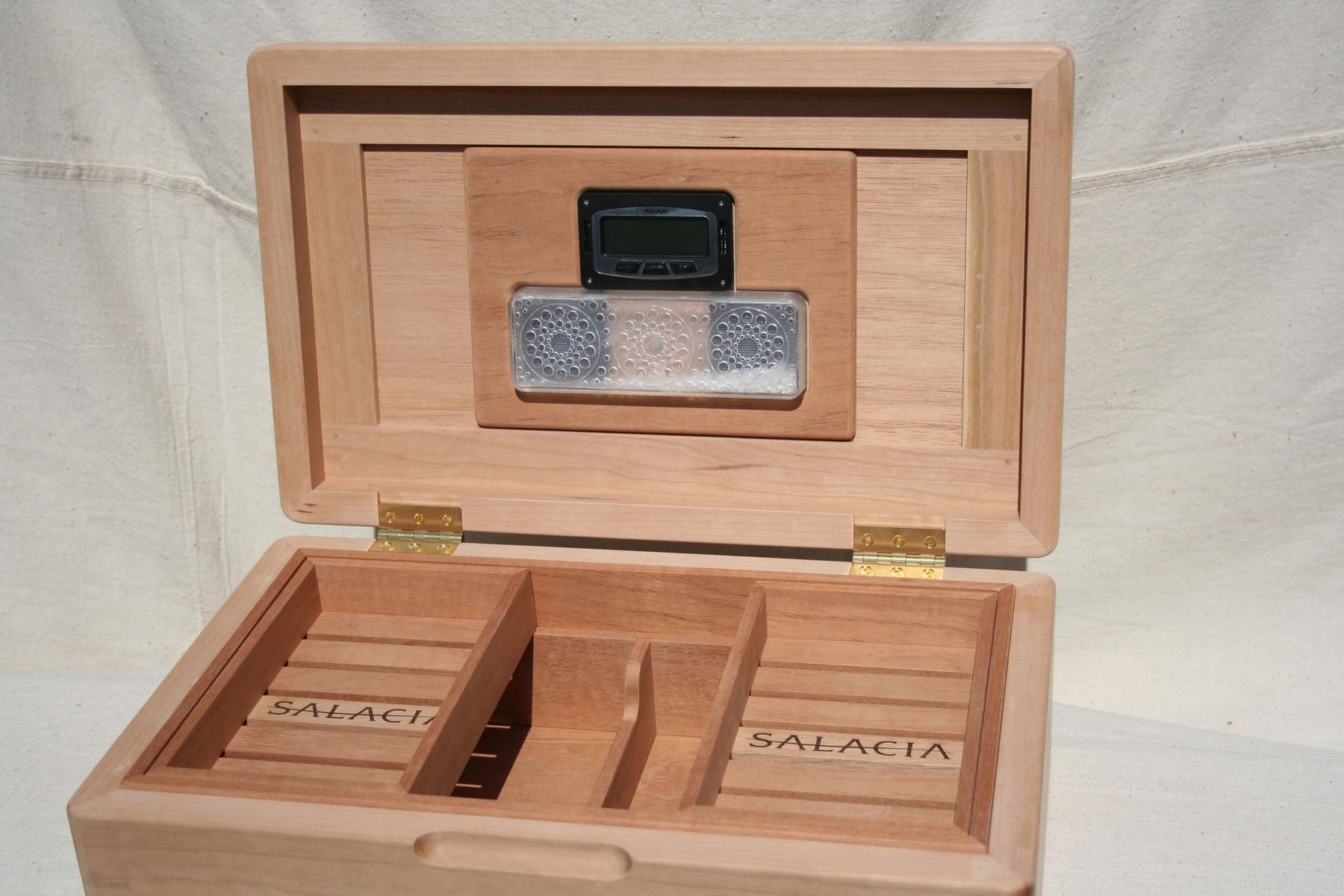 Custom Made Inlaid Cigar Humidor by Natural Mystic Woodwork