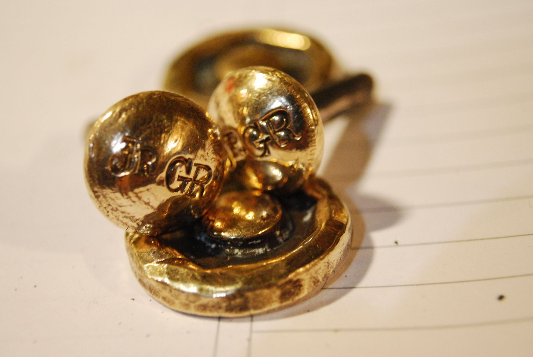 Custom Bronze Cufflinks by Organic Iron Concepts