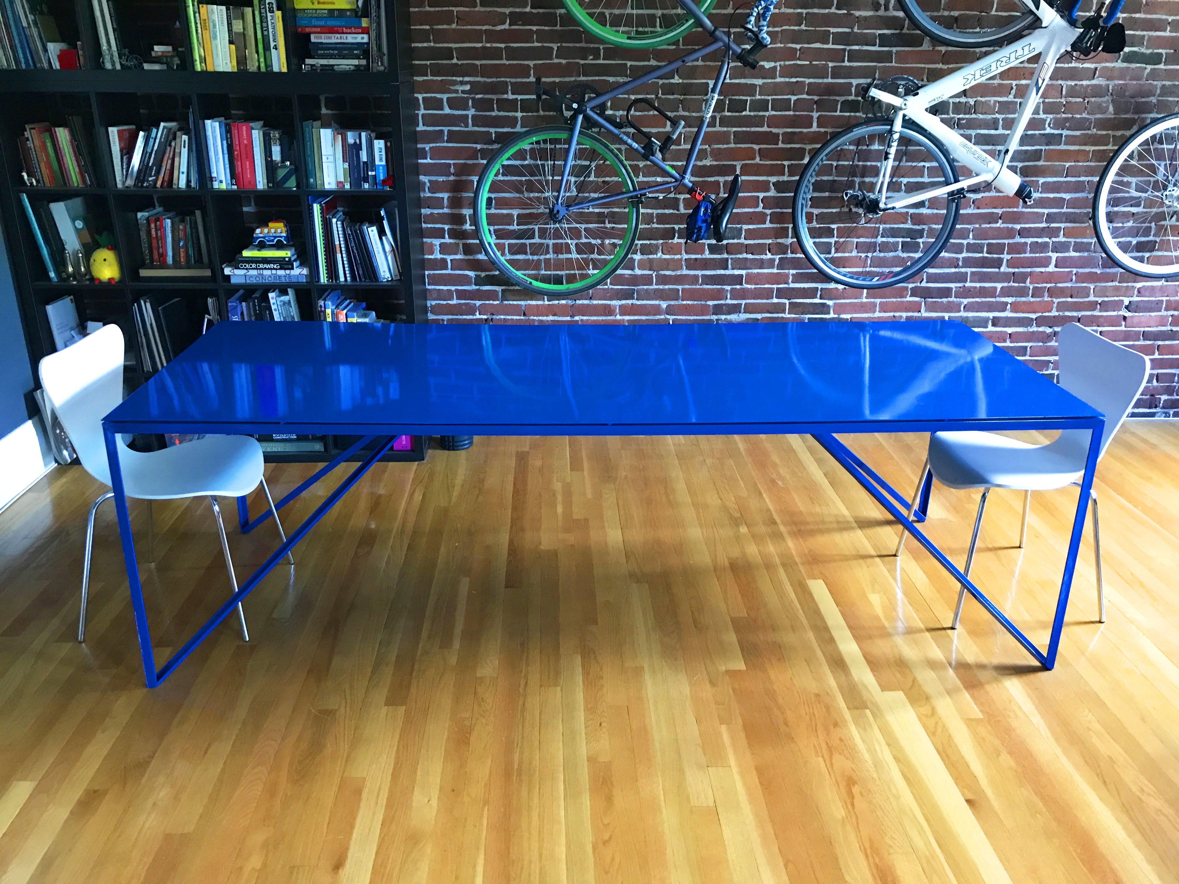 dining table made of steel