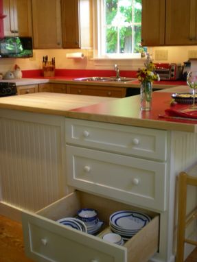 Custom Made Craftsman Kitchen-- In Maple And Painted Finish