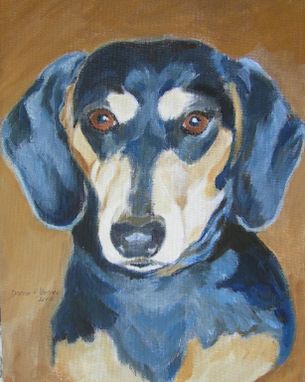 Custom Made Nina--Custom Dog Pet Portrait