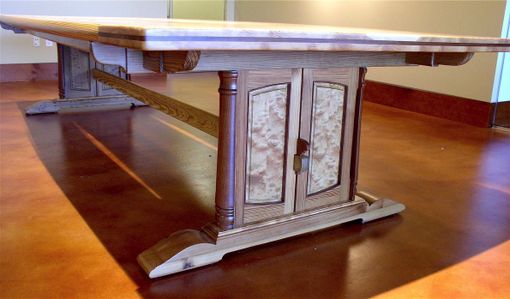 Custom Made Reclaimed Heart Pine Conference Table