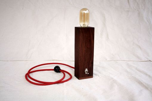 Custom Made Solid Walnut Lamp