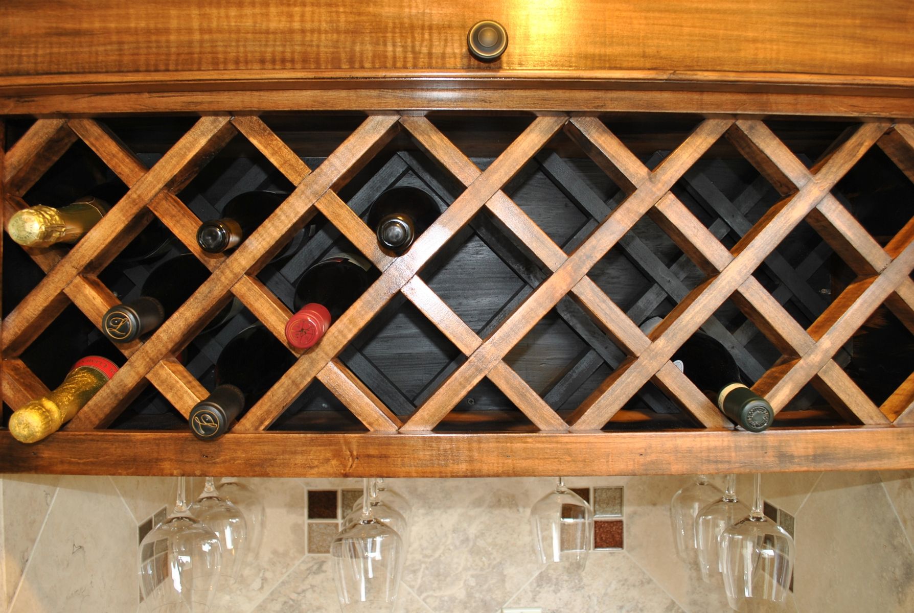 Hand Crafted Custom Wine Rack By Noble Brothers Custom Furniture