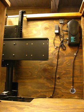 Custom Made Rustic Tv Lift Cabinet