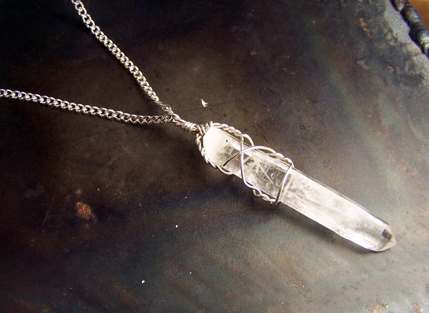 sterling silver findings that wrap crystals