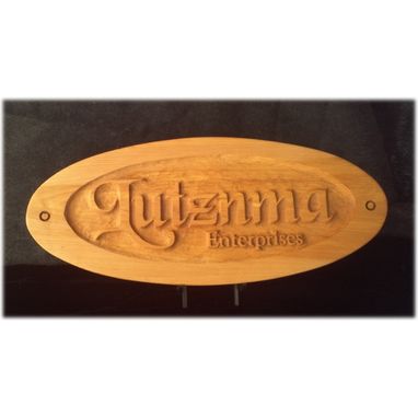Custom Made Lutznma Enterprises Sign
