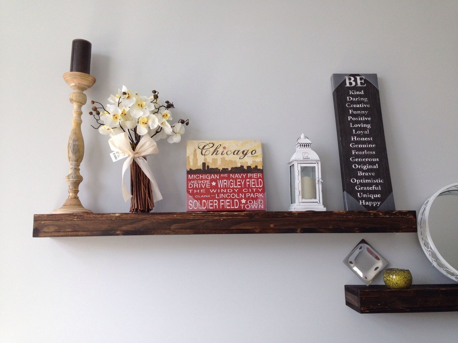 Hand Crafted Floating Shelf, Deep Floating Shelves 