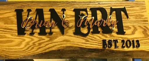 Custom Made Last Name Established Sign Family Name Signs Wedding Gift Wood