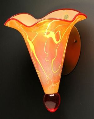 Custom Made Trumpet Wall Sconce
